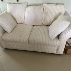 Cream Loveseat