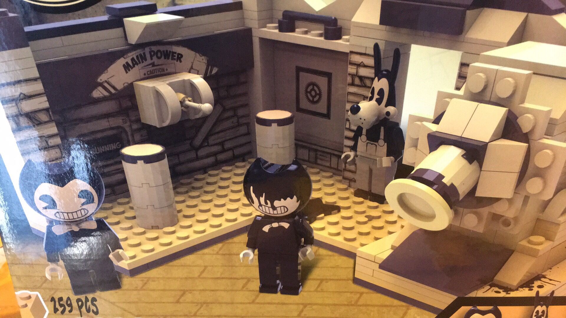 Bendy and the Ink machine lego style set includes 3 figures rare