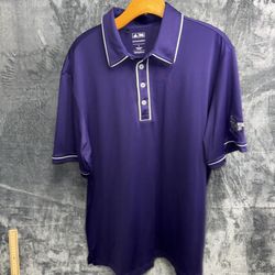 Adidas Large Purple Golf Shirt 
