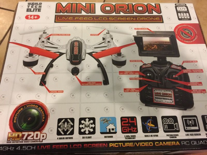 ^_^  Mini Orion Camera Drone WORLDTECH TOYS ZX-33819 Glow In The Dark