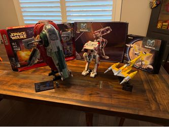 Star Wars Building Sets (Non-LEGO): Slave 1, BD-1, and Nabu Fighter