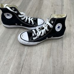 Converse High Top Black Womens Size 5