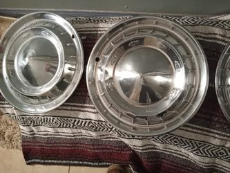 1956 Original Chevy Hubcaps 