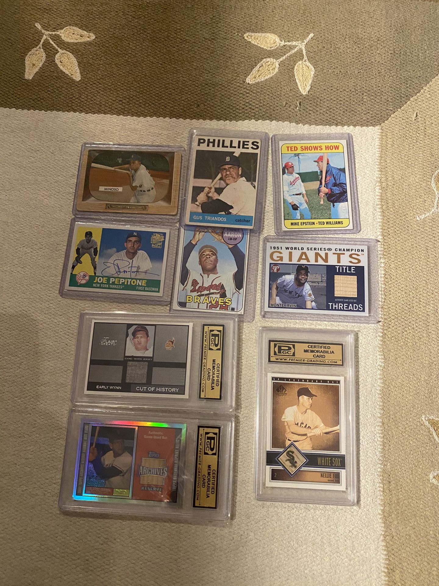 Vintage Baseball Cards Some Signed And Graded