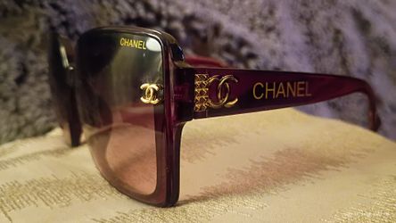 CHANEL COCO Luxury Designer Eyewear Sunglasses CH4304 Col.3 62∆13-145 Oversized Square Burgundy\Gold MINT NEW!