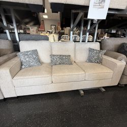 Sofa And Loveseat Comes In Dark Grey 