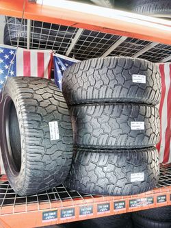 🇺🇸 4 USED TIRES LT305/55R20 YOKOHAMA GEOLANDAR X-AT ALL TERRAIN OFF-ROAD TRACTION 305 55 20