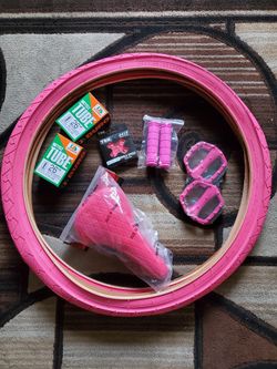 NEW Bicycle Bmx Cruiser Parts Bundle 26" Pink