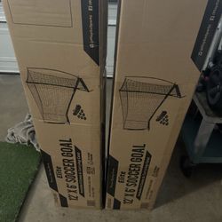SOCCER GOALS 12x6 ELITE + 4 DUMMIES