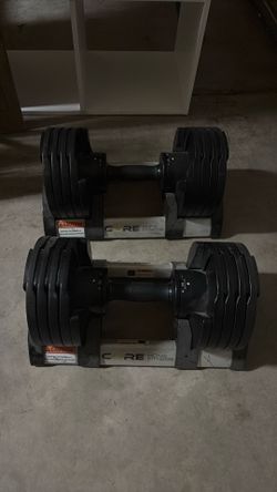 Adjustable Weights up to 50lbs each.