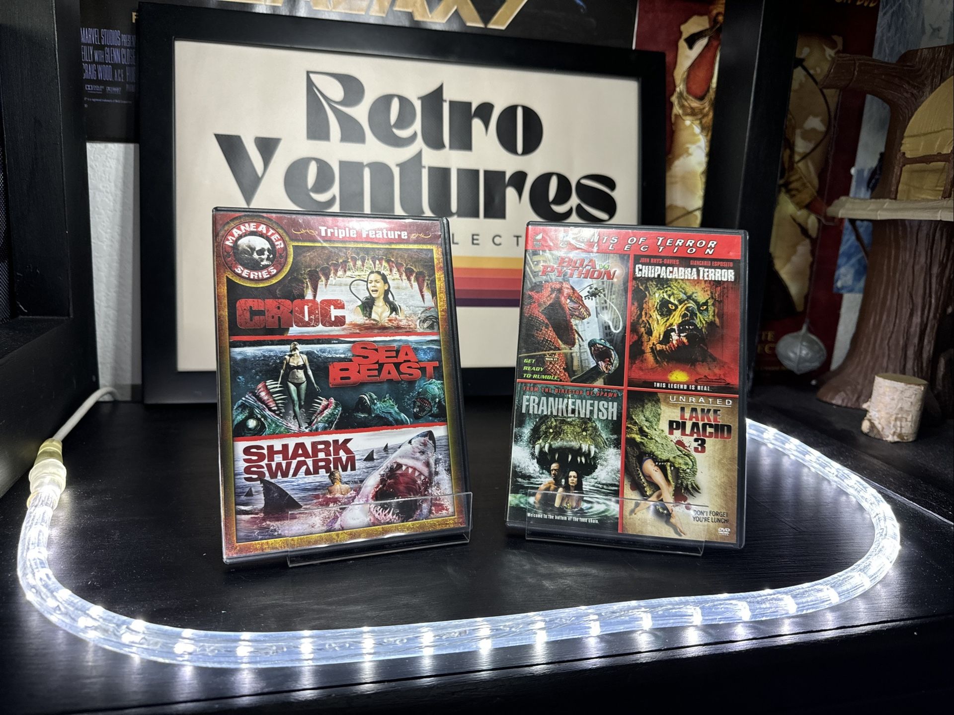 Maneater Series w Nights Of Terror Collection DVD Lot 7 Movies Lake Placid 3 VG+