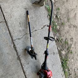 Troy-Bill 2-Cycle TB22 Curved Weed With With Brush Attachment