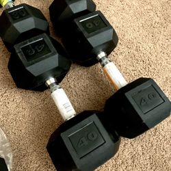 Brand New Set of 40 Lb Dumbbells