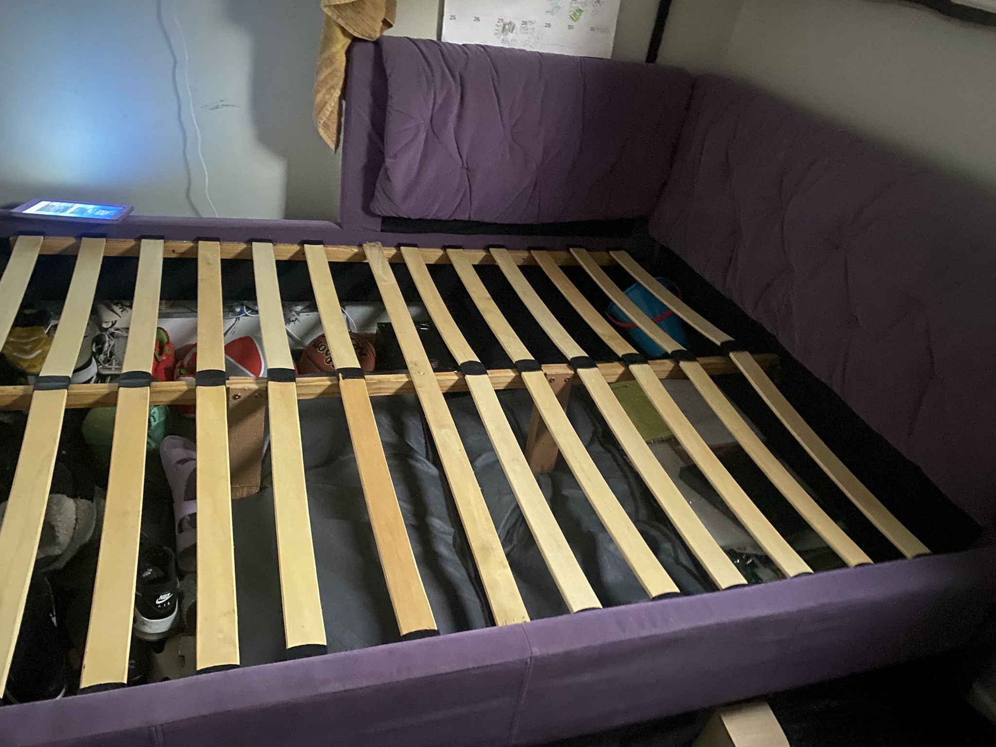 Purple Queen Bed frame