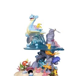 Pokémon Large Figurine- Ride the Ocean Waves with Water-Type Pals!