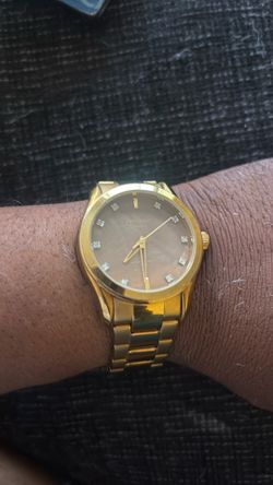 Armitron Gold tone Men’s Diamond Dial Watch