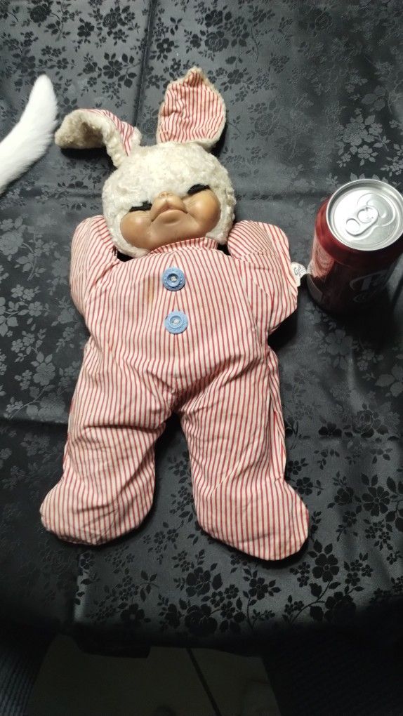 Vintage Gund Bunny Wearing Pajamas