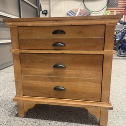 Wood nightstand