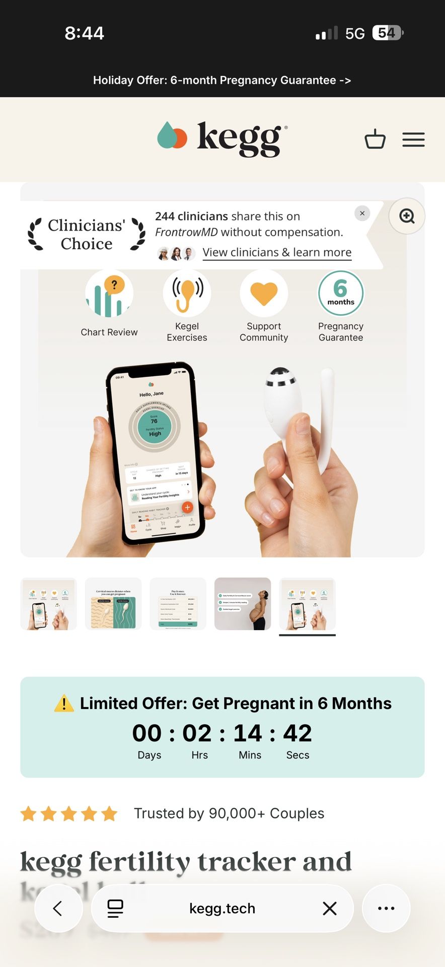 Kegg Fertility Tracker