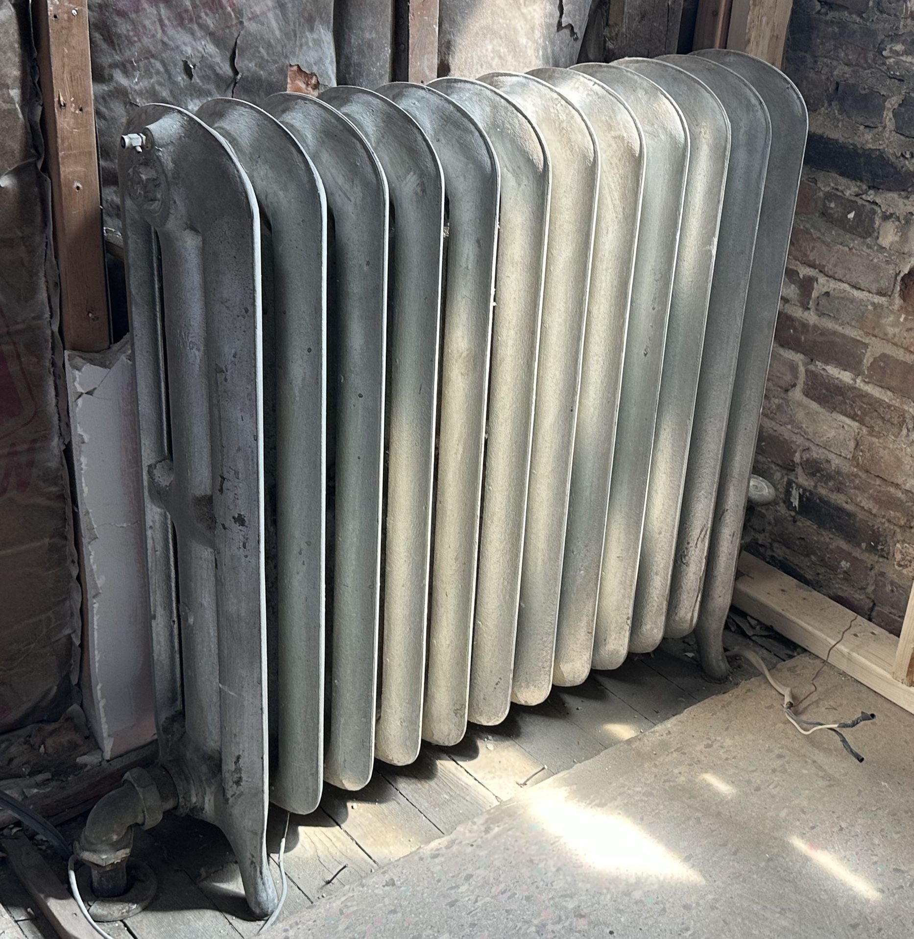 American Radiator Co. Cast Iron Radiator, Vintage Steam Floor Radiator Heater