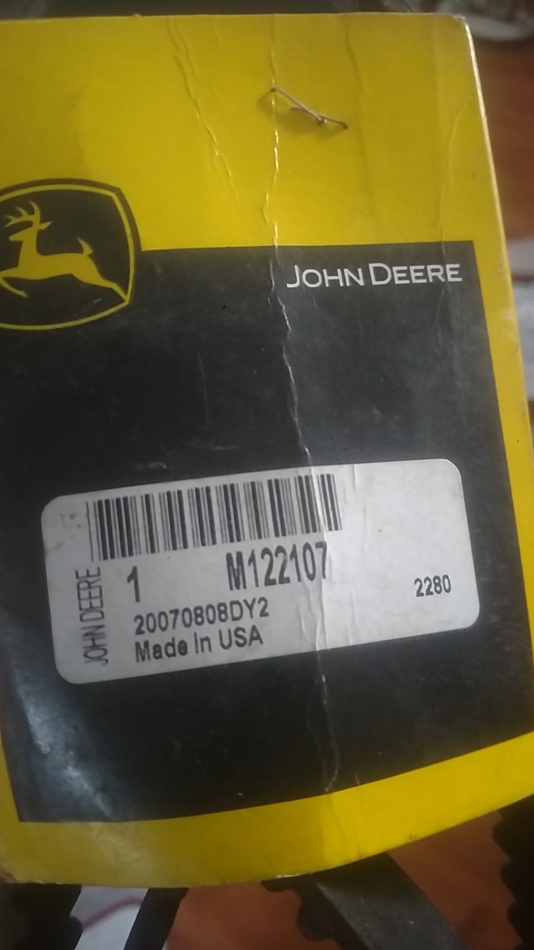 New John Deere tractor belt,