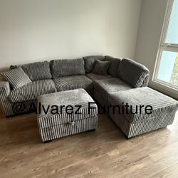 Sectional Sofa With Ottoman 