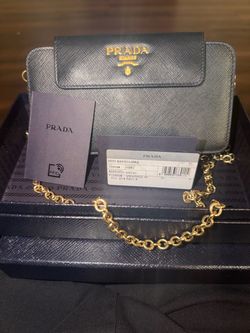 Prada Mini Bandoliera Saffiano Leather Crossbody Bag authentic
