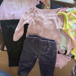Huge Lot Of Baby Girls Clothing Nb-6months
