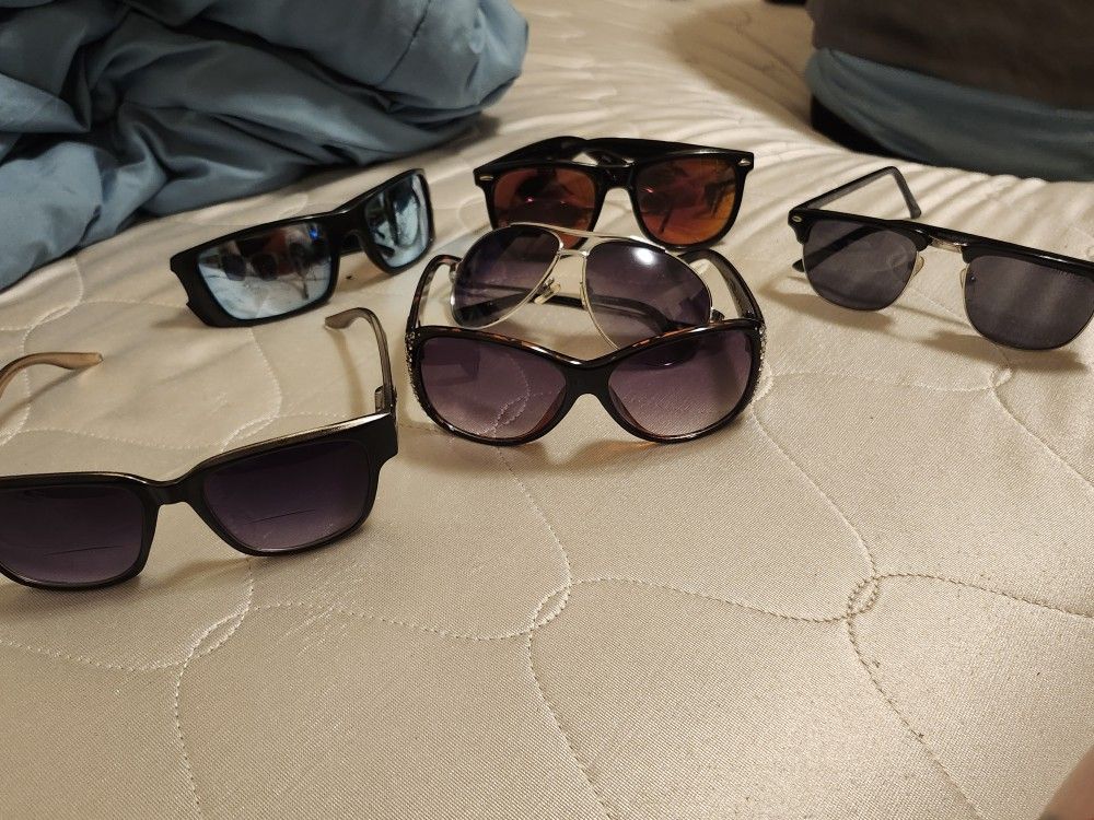 6 Pair Of Sunglasses