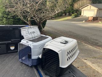 Small Dog Cat Rabbit Bunny Kennel Crate Carrier Like New 24" L by 14” W by 14” H $25 Each