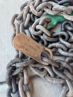 Construction Grade chains 6 chains with tags