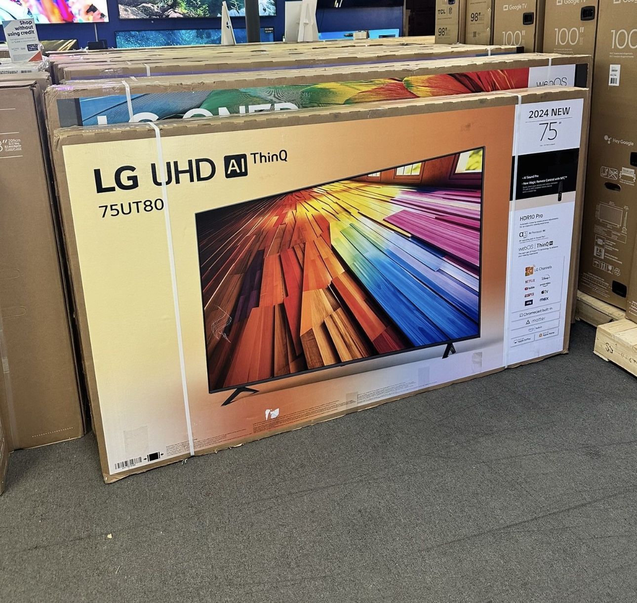 75” Lg UHD 4K Smart 4K TV UT80