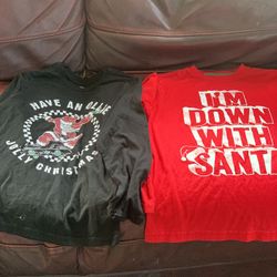 Two Boys’ Large (10-12) Long-Sleeve  Graphic T-Shirts