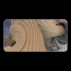 License Plate Novelty Car Front Banner Header Fractal Brown Banner