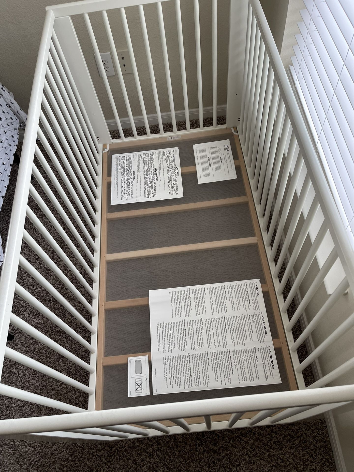 Gently Used Ikea Gulliver Crib With Mattress