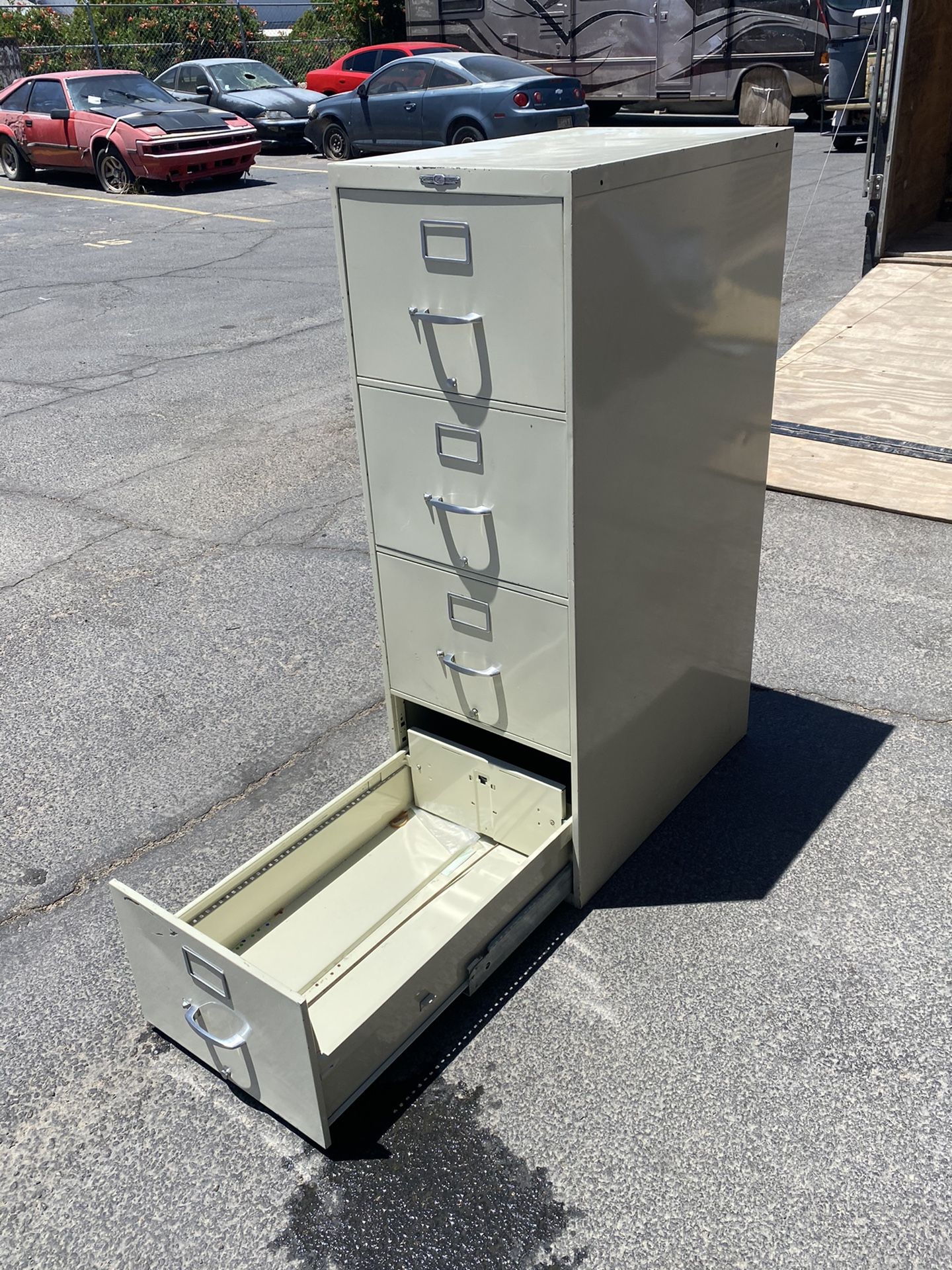 4 Drawer Metal File Cabinet - $35