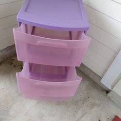 Pink / Purple  Plastic Organizer 