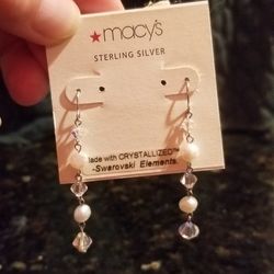 Sterling Silver Swarovski Crystal Earrings