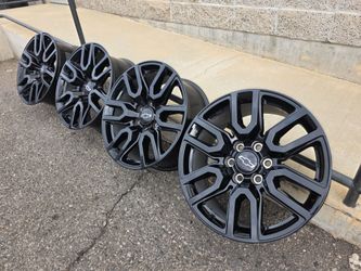 20" CHEVY OEM gloss black rims Silverado Tahoe Suburban