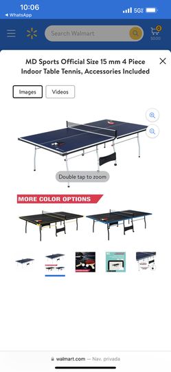 MD Sports Official Size 15 mm 4 Piece Indoor Table Tennis, Accessories  Included 