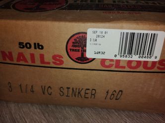 Tree Island 3-1/4" 16D VC Sinker Nails 50 lb