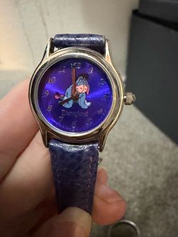 Disneyland Eeyore Watch Purple Leather Band