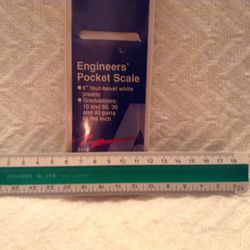 Engineering Pocket Scale Alvin 311F  And General CF 616 Stainless Steel Rule