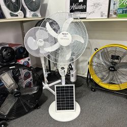Rechargeable Solar Fan