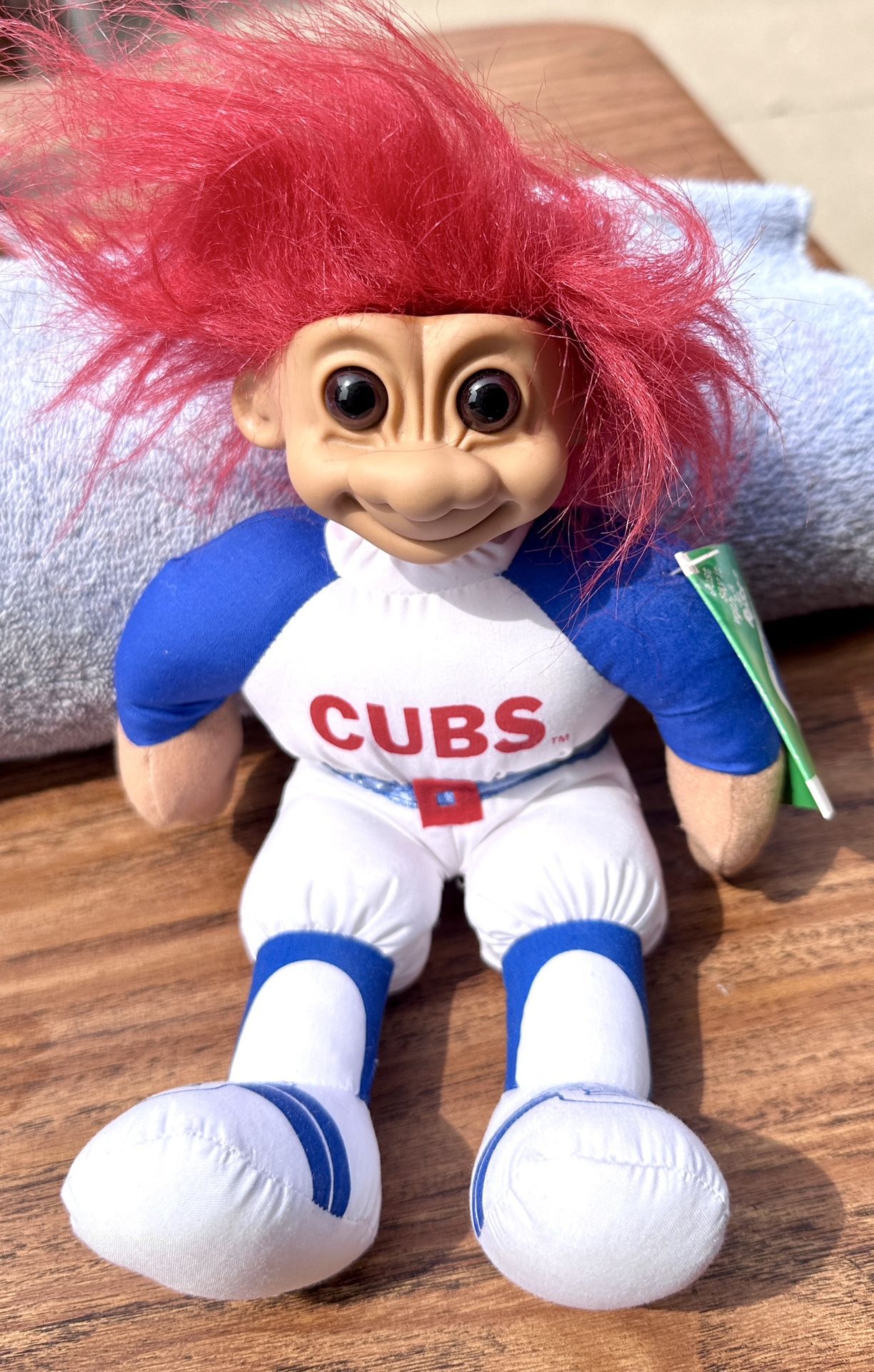 Russ Chicago Cubs 10” Tall Good Luck Troll Doll with Russ MLB Original Tag / Chicago Baseball