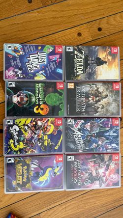 8 Nintendo Switch Games – $180 FIRM