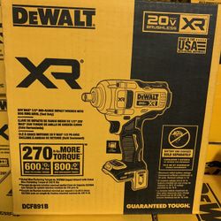 DeWalt DCF891B 20V MAX XR Li-Ion 1/2" Mid-Range Impact Wrench (Tool Only) 