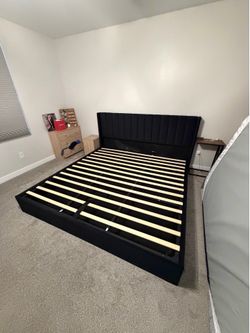 King Size Bed Frame with Sotrage