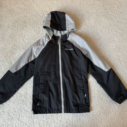 Boys Columbia Rainy Trails Fleece Lined Jacket, size S (8)- in EUC!
