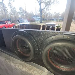 SPEAKERS/SUBWOOFER: WDX TECHNOLOGIES MODEL DB DRIVE 8", 8, 1800WATT 49×9 Drawer